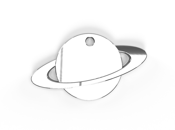 Saturn Pendant 3d printed Saturn Pendant.