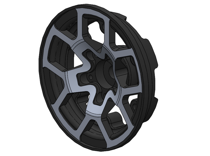 Axial SCX10 III - JL Rubicon Wheel Faces, (qty 4) 3d printed 