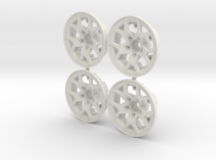 Axial SCX10 III - JL Rubicon Wheel Faces, (qty 4) 3d printed