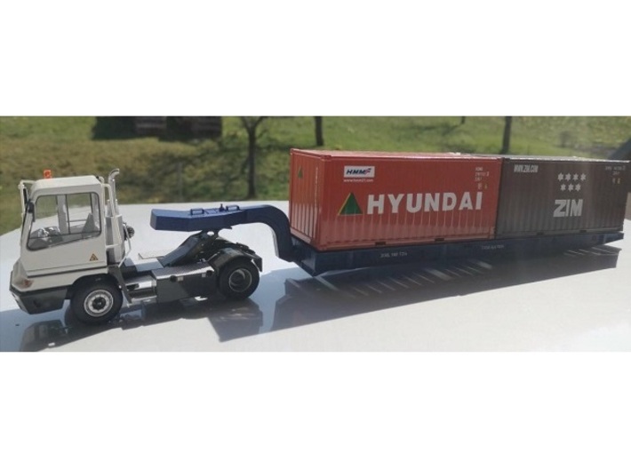 Gooseneck for Rolltrailer 3d printed Only the gooseneck sale ! RoRo tractor, roll-trailer and containers no
