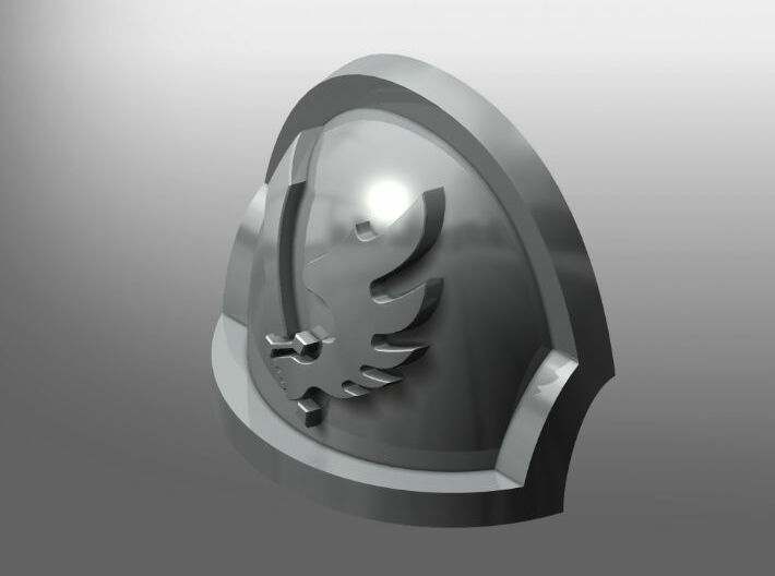 Ravenous ptrn Shoulder Pads: Angels of the Crow 3d printed