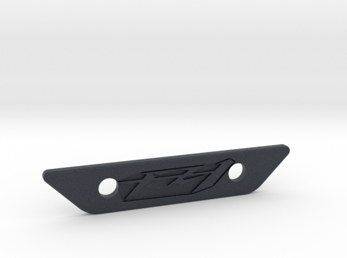 flat footpeg plate - fz1 logo 3d printed