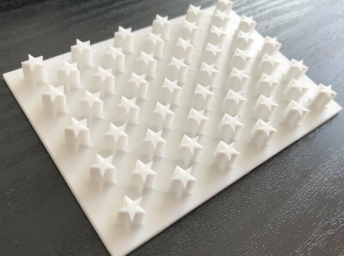 American Flag Stars (7 by 10 cm) 3d printed 