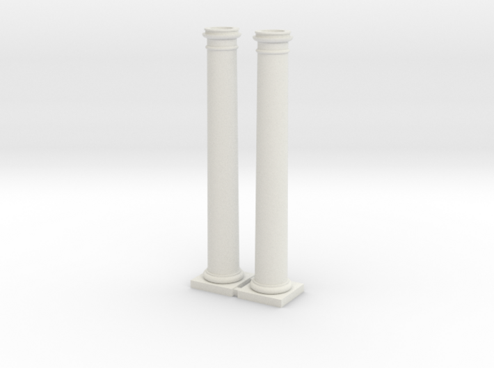 2 Columns-- 88mm high 3d printed