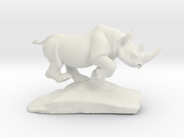 Rhino Gray 5'' Long 3d printed