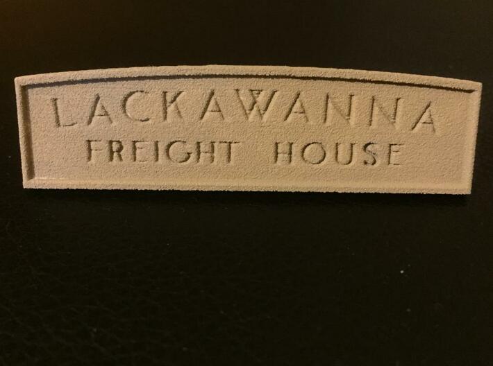 HO Lackawanna Freight House Sign 3d printed