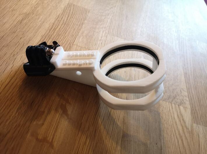 GoPro compatible bracket for Motorcyclefork part 1 3d printed 