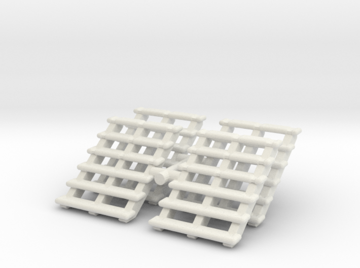Wooden Stairs (x4) 1/100 3d printed