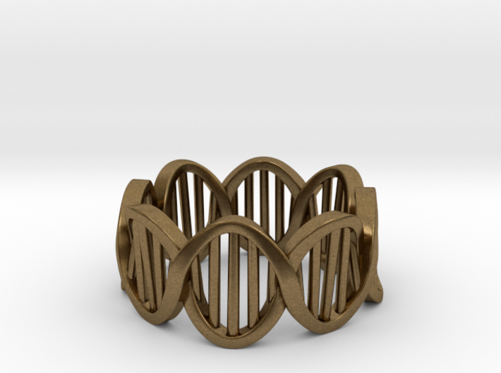 DNA Ring (Size 8) 3d printed