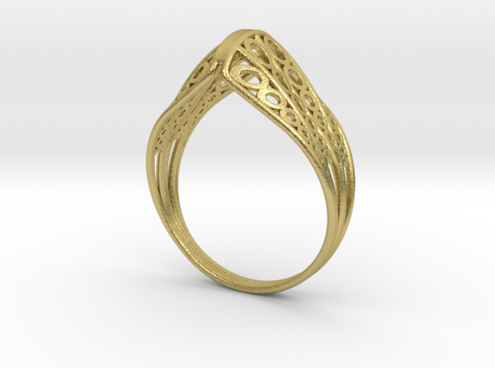 Knights Wire Ring - Sterling Silver 3d printed