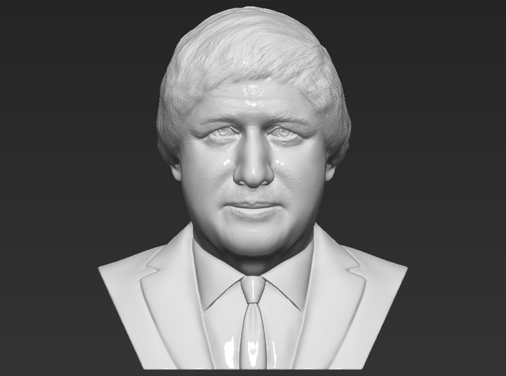 Boris Johnson bust 3d printed