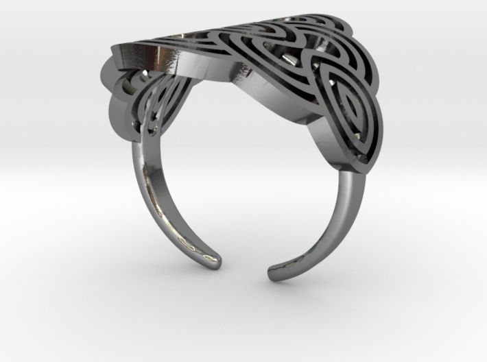 Art deco ark ring 3d printed