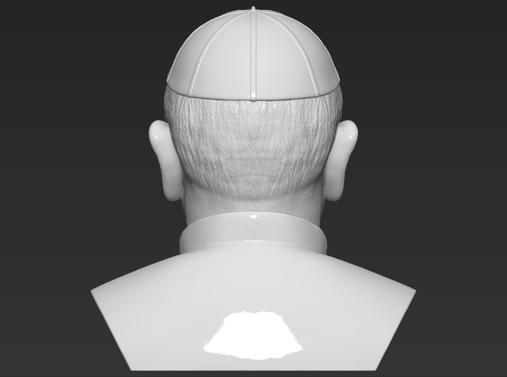 Pope Francis bust 3d printed 