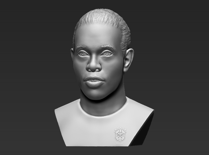 Ronaldinho bust 3d printed 