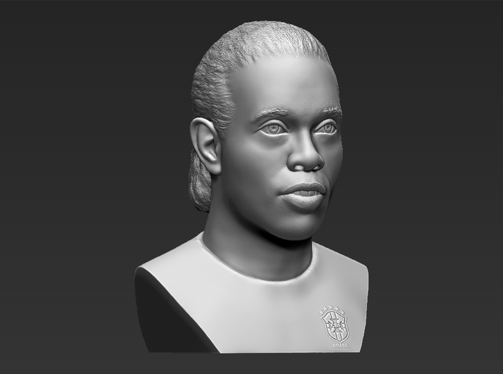 Ronaldinho bust 3d printed 