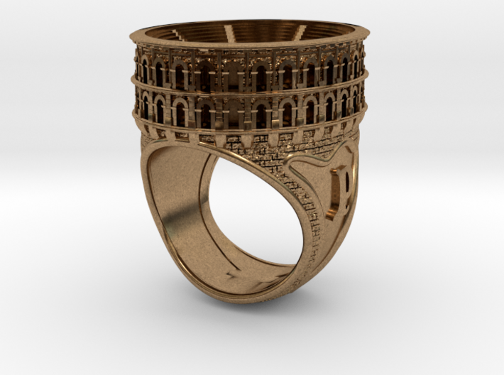Bague Arènes de Nîmes JP - colosseum ring 3d printed