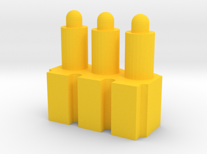 3-Rounds MCX MPX Pellets Seating Tool 3d printed