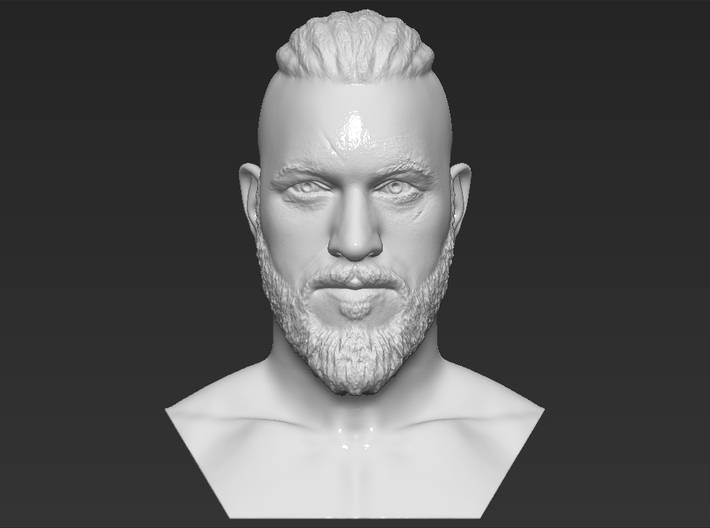 Ragnar Lothbrook Vikings bust 3d printed