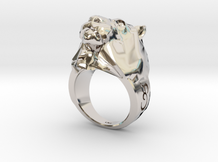 Lion Ring - iXi Design - Fashion Rings - Size 7 3d printed
