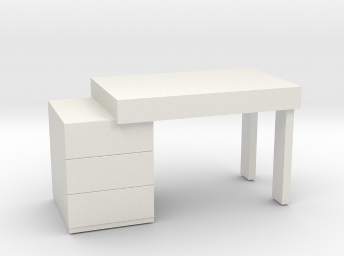 Modern Miniature 1:48 Dressing Table 3d printed