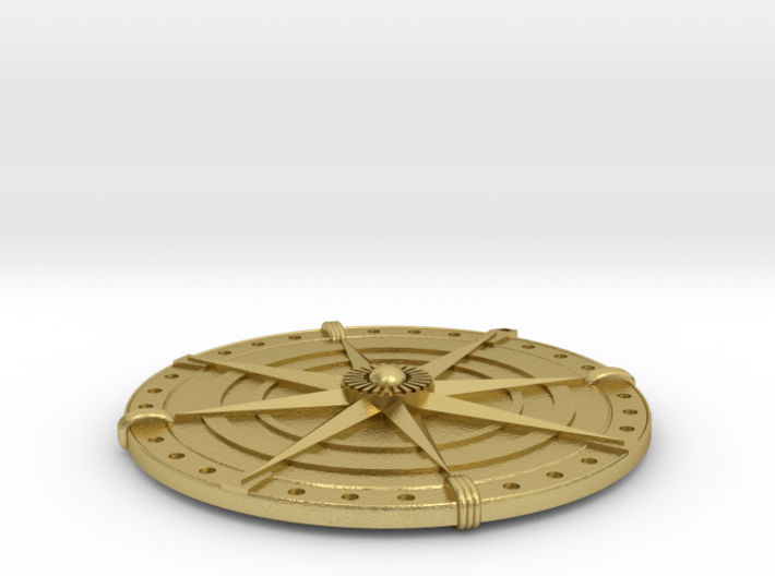 Compass Medallion 3d printed