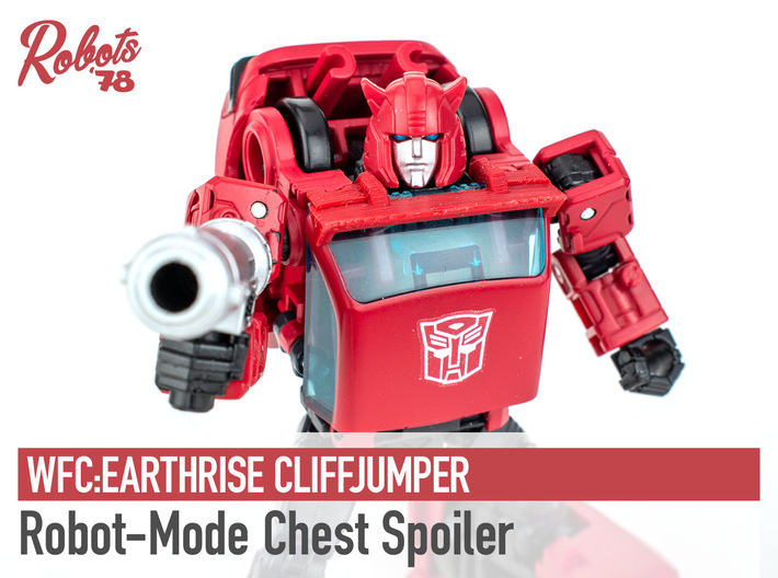 WFC:Earthrise Cliffjumper Chest Spoiler/Wing 3d printed