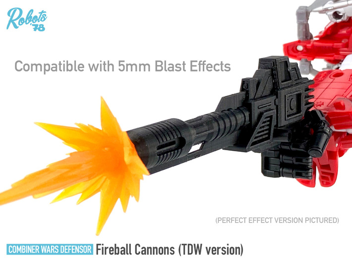 [TDW ver.] CW/UW Defensor Fireball Cannons 3d printed 