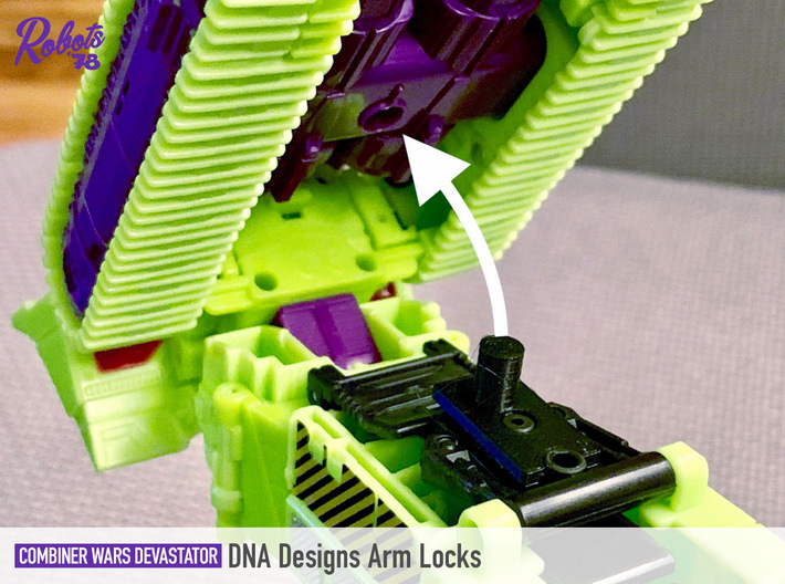 Devastator DNA Designs Arm Locks 3d printed 