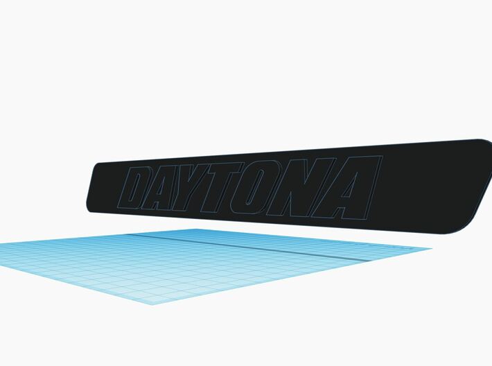 Daytona Badge for HEMI Engine Cover 3d printed