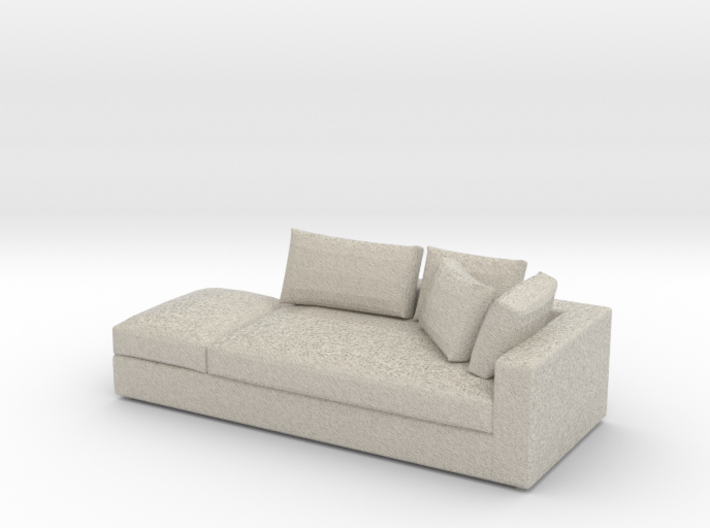 Modern Mini 1:24 Sofa 3d printed