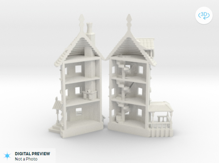 (FREE DOWNLOAD) Scenery/Diorama: Moomin House 28mm 3d printed Interior of house