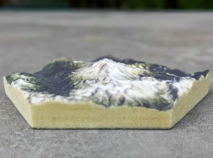 Model of Glacier Peak, WA (10cm, Full-Color) 3d printed