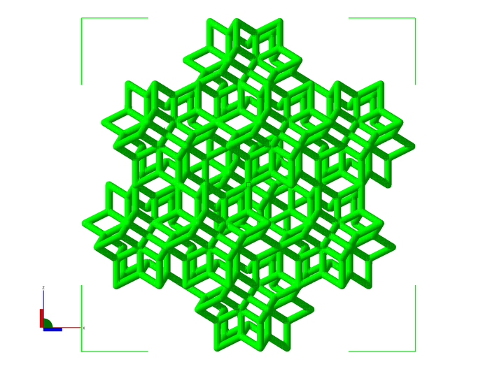 rhombic hexecontahedra -21 3d printed 