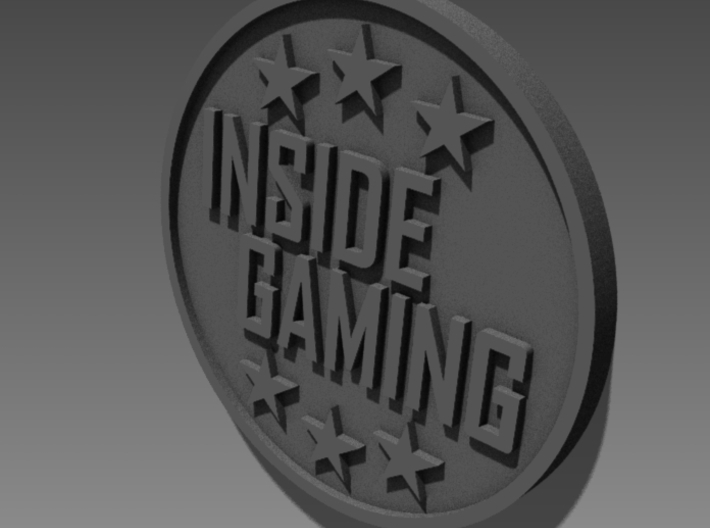 Inside Gaming Coin 3d printed Front