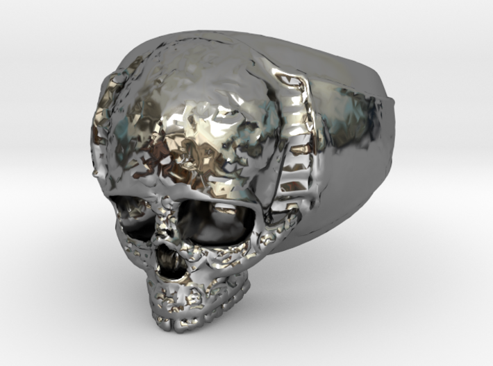 Skull Ring 3d printed