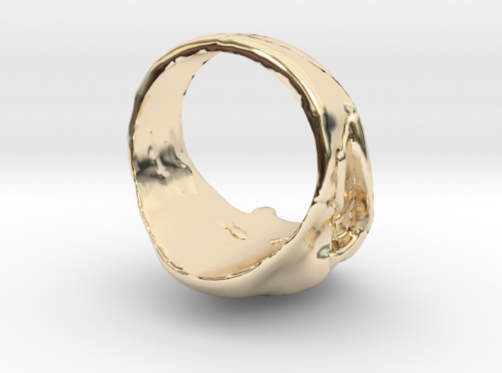 Ring Skull 3d printed