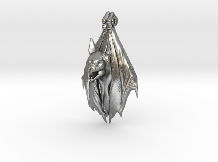 Bat Gothic pendant 3d printed