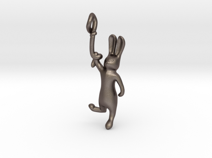 Rabbit-keychain 3d printed Warrior Bunny