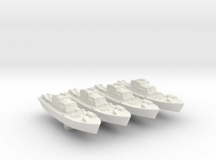 4pk Harbour Defence Motor Launch WW2 1:1200 3d printed