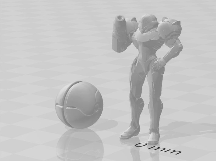Metroid Samus Morph Ball miniature game rpg NoBase 3d printed 