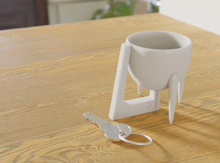 Cup 02 (medium) 3d printed Render with glossy varnish