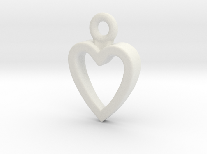 Heart Charm / Pendant / Trinket 3d printed