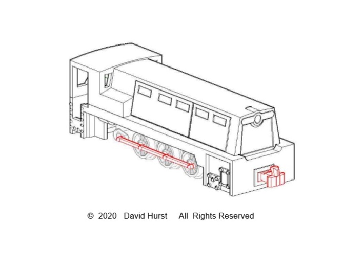 009 Huwood - Hudswell  UG  Diesel B  3d printed 