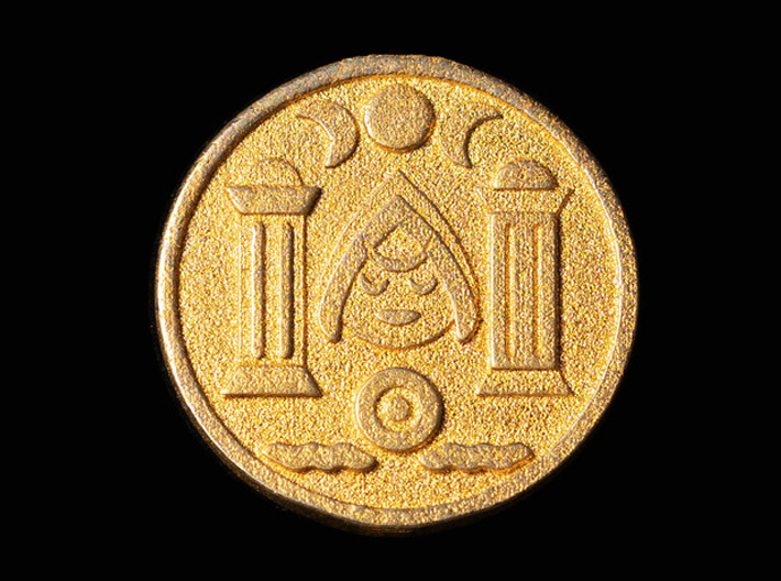 The High Priestess Coin 3d printed