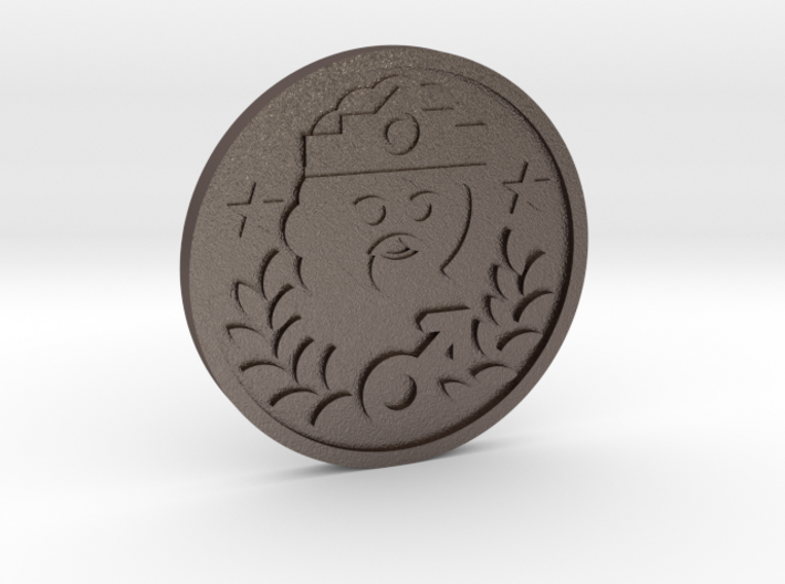 The Emperor Coin 3d printed