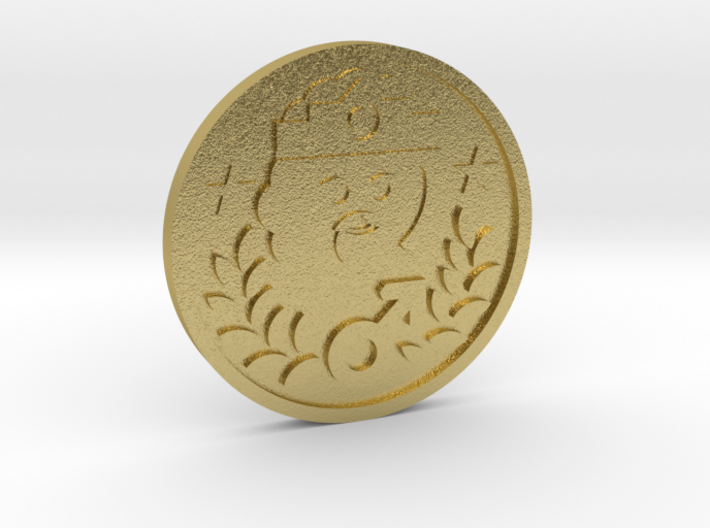 The Emperor Coin 3d printed