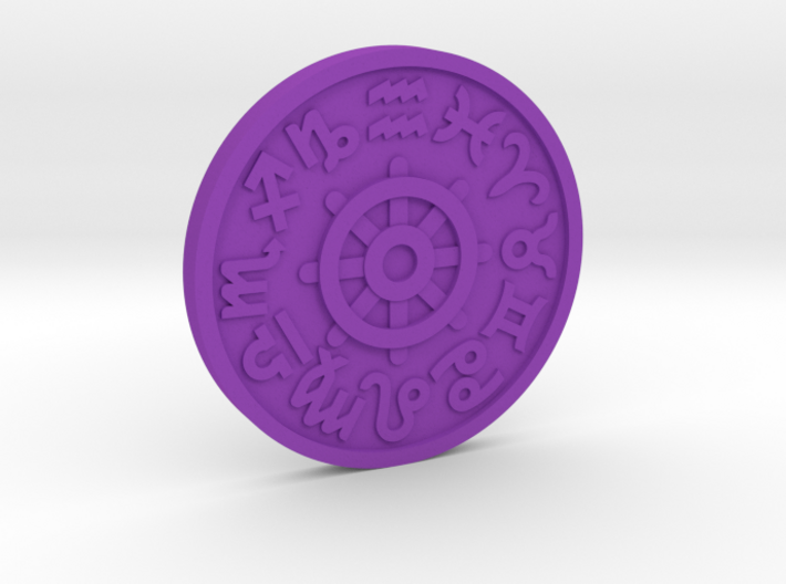 Wheel of Fortune Coin 3d printed