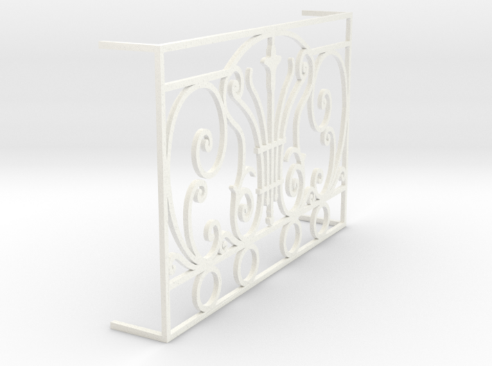 1:12 Balustrade / railing, for French door 3d printed