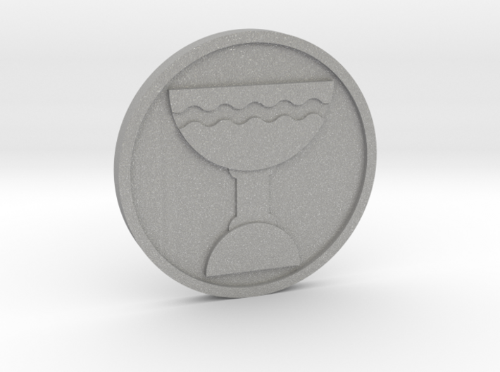 Ace of Cups Coin 3d printed