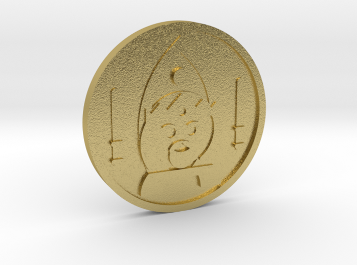 King of Wands Coin 3d printed